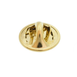 Butterfly clutch pin back gold plated