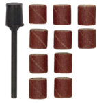 Grinding Cylinders 10mm 10pcs with tail, Proxxon