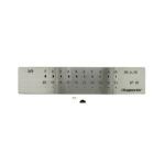 Half-Round Drawplate, Hardened Steel, Ø 6.0 – 3.0 mm (31 Holes)