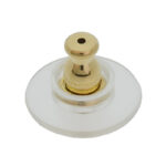 Auskarų užsegimas, silikono ir metalo, auksu padengtas