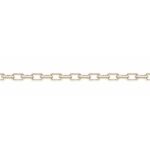 Anchor Chain Faceted (1.54 mm) – 14K White Gold (585), Nickel-Free