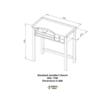 Standartinis juvelyro darbastalis „Durston“ - Image 5