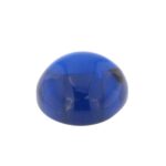 Blue synthetic spinel cabochonSXA0034