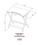 Studentiškas sulankstomas stalas, Durston - Image 3