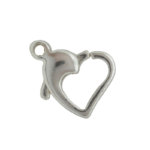 Širdies formos grandinėlės užsegimas S425, Sterlingo sidabras