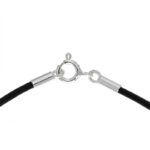 Odinės virvelės antgalis 2,2x10 mm, Sterlingo sidabras, 0,2 g - Image 2