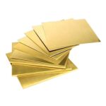 Brass Sheet 1.0mm, White Copper, 63% Copper (Cu63Zn37)