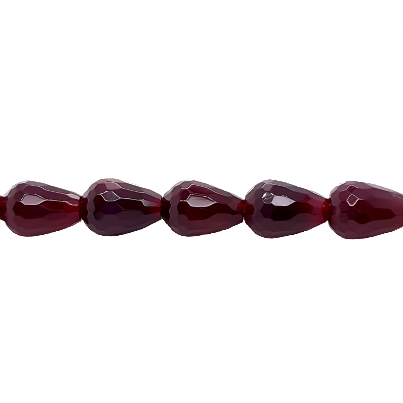 73809 Agatas rubinas 10x14mm, briaunuotas - Image 1