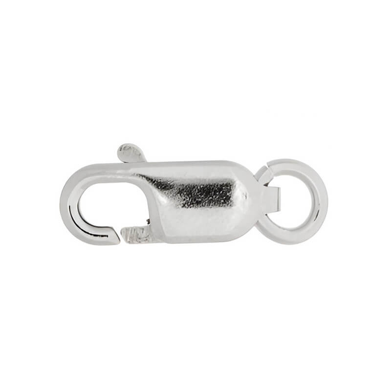 103.1406VK_Chainlock, karabinai, auksas 585 Užsegimas 11mm, Baltasis auksas 14K, 0,7g - Image 1