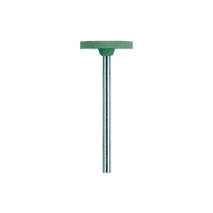 Edenta TopStar Green Rubber Polishing instrument wheel for high shine metal polishing