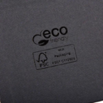 Stockholm ECO“ jewelry box for rigid bracelet – black „buckram“ cardboard / black foam - Image 6