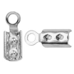 odinės virvelės galinis dangtelis sterlingo sidabras 925 2,5 mm
