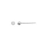 Earring Post with a 3mm Ball  Sterling Silver 925