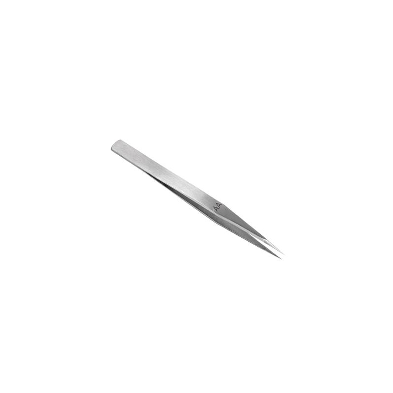 T1900_Stainless steel Tweezers, Anti-magnetic, 130mm AA plieninis pincetas, 13 cm, ypač smailus galiukas - Image 1