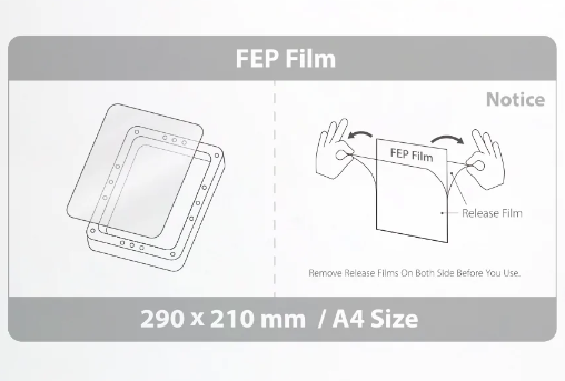phrozen FEP film Phrozen nFEP plėvelė A4 – 1 vnt. - Image 1