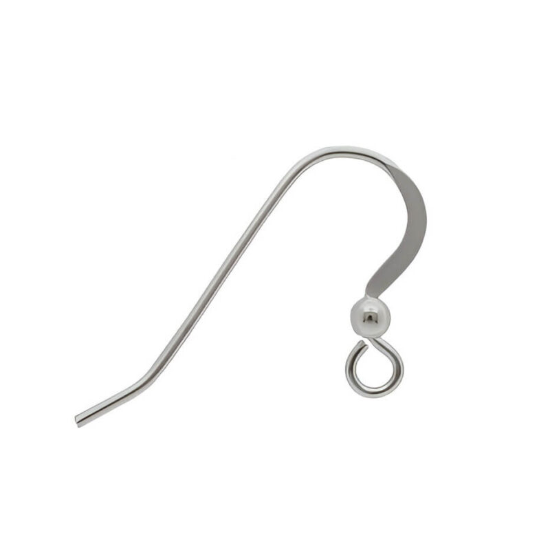 S37101_Earring hook, Sterling silver, 0,23g Auskarų kabliukas, Sterlingo sidabras, 0,23g - Image 1