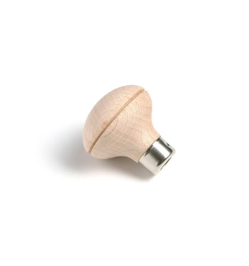 grybų formos bukmedžio rankena burilui Grybo formos buko medienos rankena rėžikliui - Image 1
