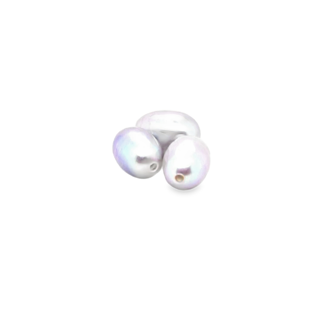 2c161_2 Gėlavandenis pilkas lašo formos perlas, 6,0–6,5 mm - Image 1