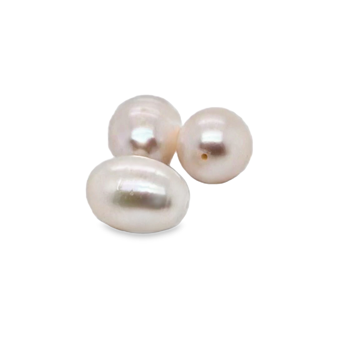 2c395_2 Gėlavandenis perlas, kriaušės baltumo, 9,5–10,0 mm - Image 1