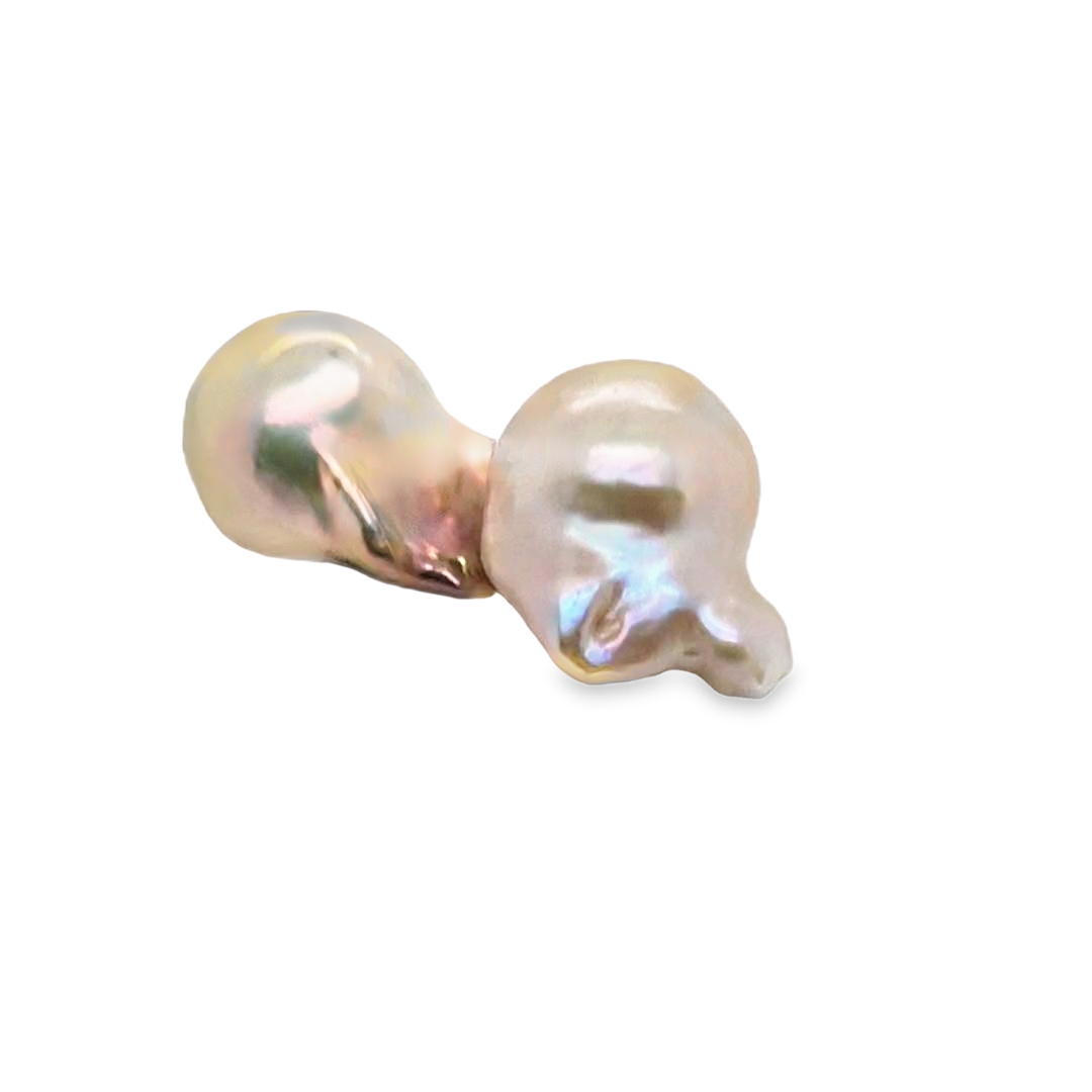 5c211_3 Gėlavandenis barokinis dramblio kaulo spalvos perlas, 11,0–13,0 mm - Image 1