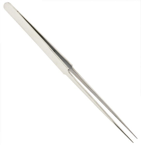 Tweezers 200 mm ilgio B4127 Papuošalų pincetas 200 mm ilgio Inox nerūdijančio plieno Augusta B4127
