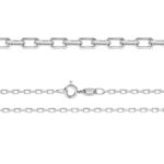 ankerių grandinėlė deimantinio pjovimo sterlingo sidabras 925 ad70 55cm