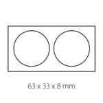 Juvelyrikos dėžutė „Premium Blackbox“ vestuviniams žiedams 72x42x20 mm - Image 4