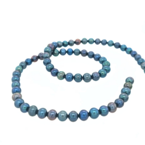 3b25 Tamsus gėlavandenis perlas, 5-5,5 mm, pragręžtas
