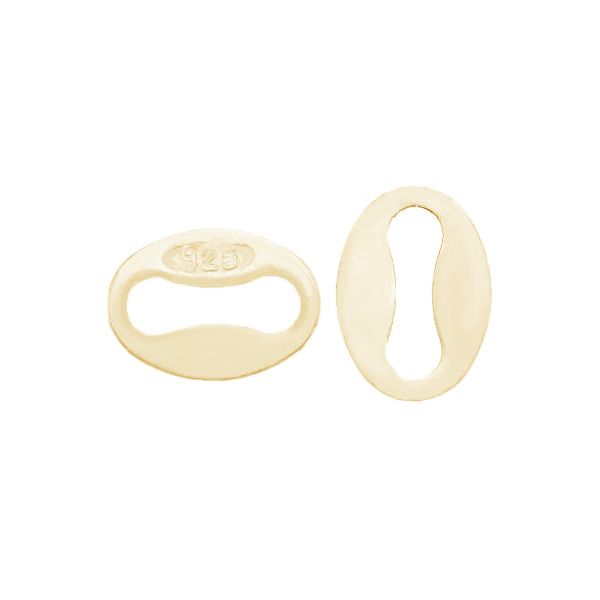 29558GP14 14k goldplated 925 sterling silver chain hallmark tag, stamped end-cap--bc-39x5-mm 14k goldplated 925 sterling silver chain hallmark tag, stamped end-cap--bc-39x5-mm
