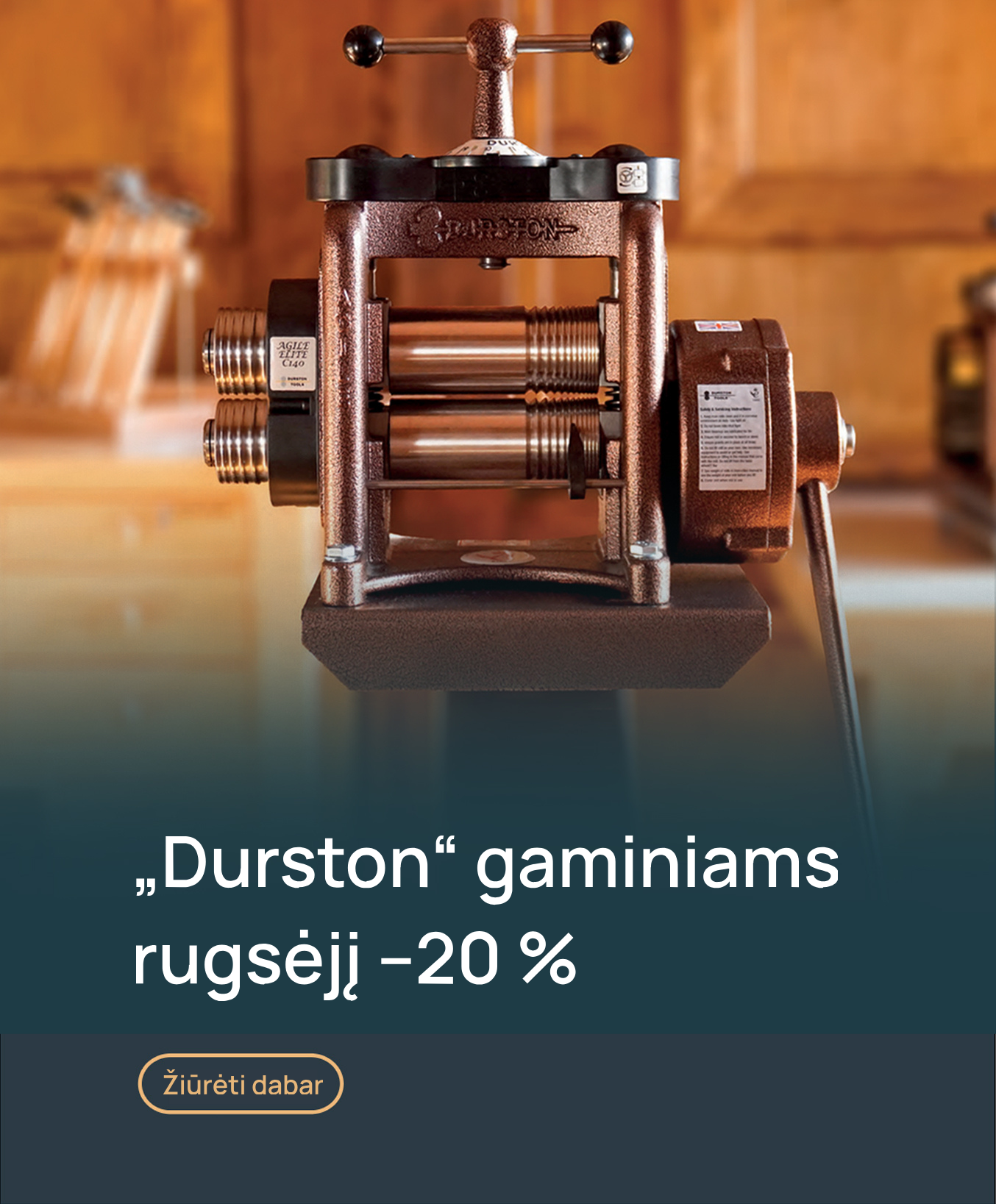 Visiems „Durston Tools“ auskalio irankiai gaminiams rugsėjį –20 %